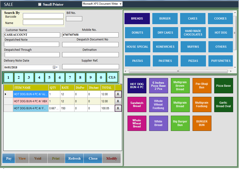Billing software with gst